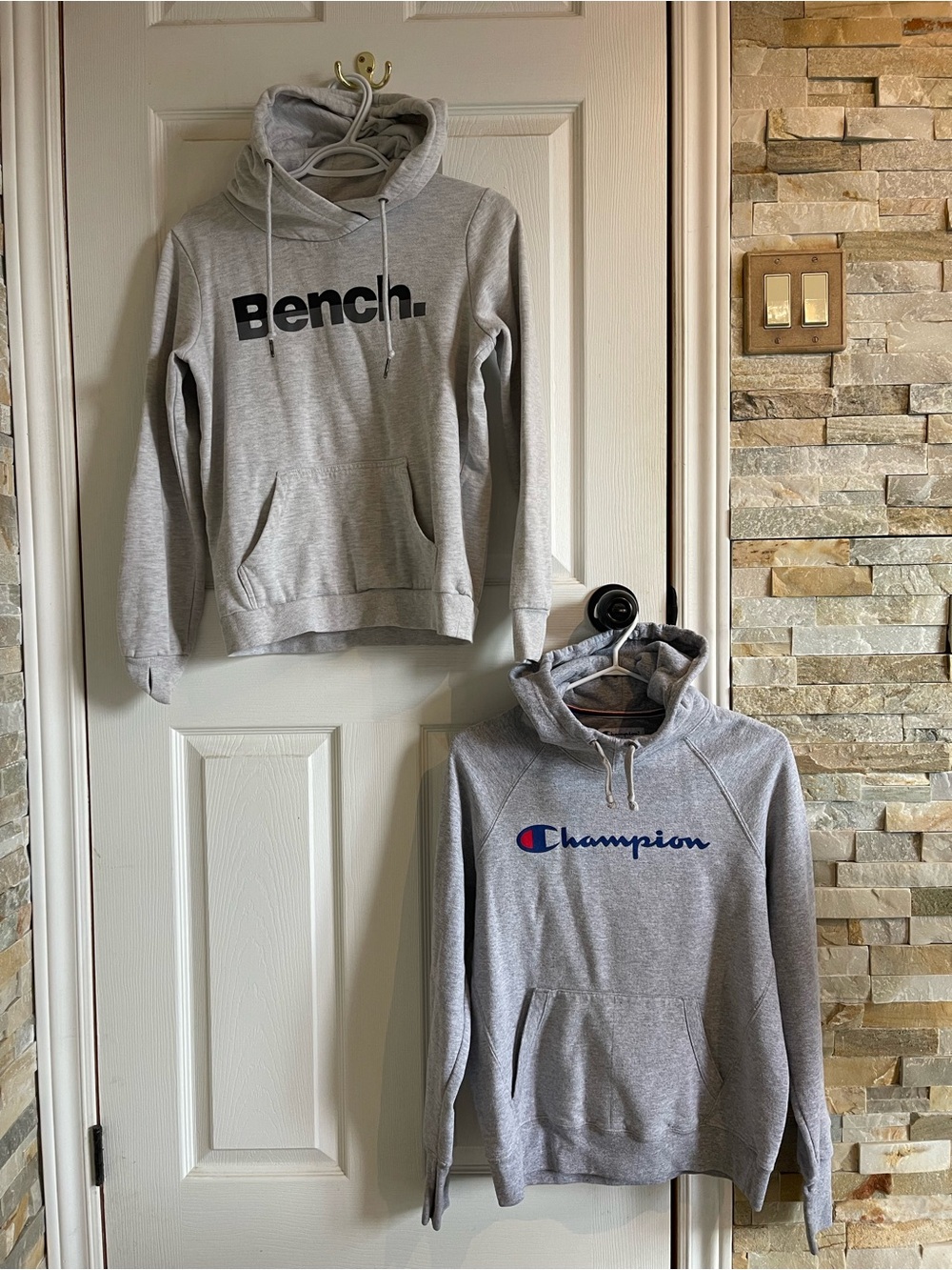 Bench and Champion grey hoodies for women size small